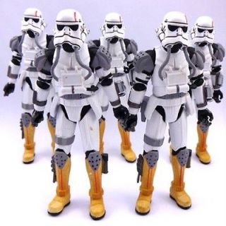LOT 5X STAR WARS IMPERIAL EVO TROOPER THE FORCE Unleashed Figures 2008 