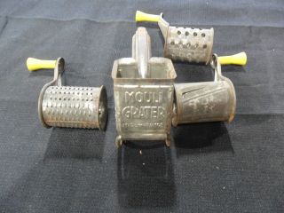 vintage mouli grater with accessory slicers see pics 14 time