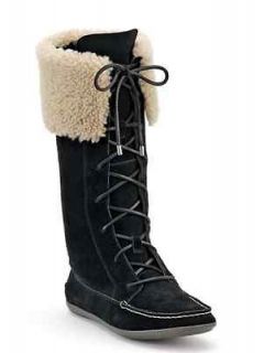Ladies Sperry Bayshore Black Suede Boot   GREAT WINTER BOOT