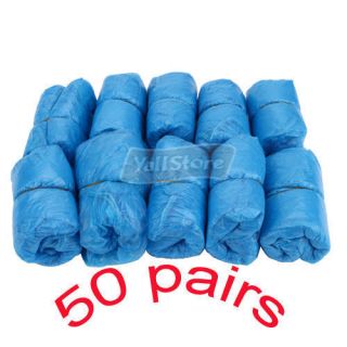 50 pairs disposable shoe covers carpet cleaning blue time left