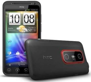 SPRINT HTC EVO 3D BLACK ANDROID WIFI GPS HD VIDEO 5MP CAMERA 