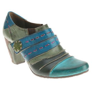 Spring Step Wondrous Bootie Leather Womens Shoes Turquoise All Sizes 