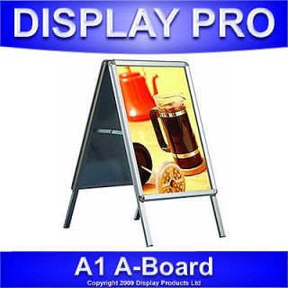   BOARD PAVEMENT SIGN POSTER SNAP FRAME OUTDOOR SHOP SIGN DISPLAY STANDS