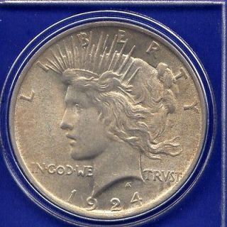 1924 P Peace Silver Dollar BU Mint State Uncirculated PQ Stunner MS US 
