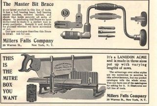 1911 c ad master bit brace millers falls mitre box