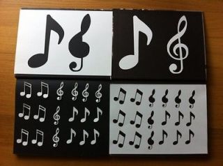 20x Musical Note Stencil & Templates Art Or cake decorating BN