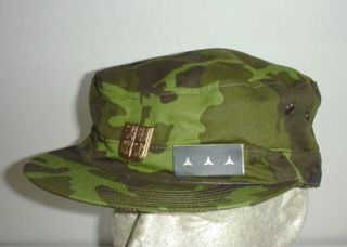 CZECH ARMY original VZ95 camo field cap hat Sz 62 63 XX Large