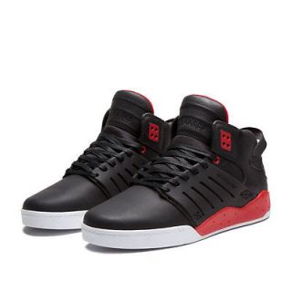NIB SUPRA Skytop III Mid Top Shoes Black   Red / White Direct From 