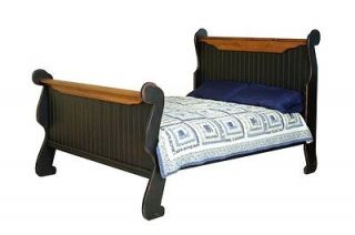 Primitive Furniture Bedroom Set Sleigh Bed Rustic Country Cottage King 