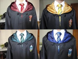   Adult Robe Cloak Cape Gryffindor/Sly​therin/Hufflep​uff/Ravenclaw