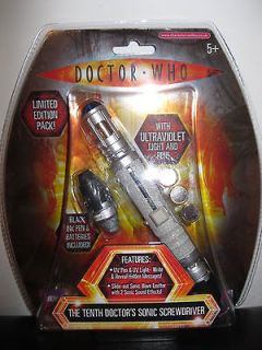 DOCTOR WHO 10TH TENTH DOCTORS SONIC SCREWDRIVER   LIMITED EDITION 