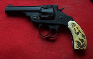 Smith&Wesson Grips Older Model .32 Top Break Revolver Sambar Stag 