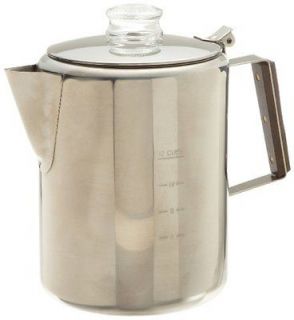 new rapid brew stainless steel stovetop coffee percolator 2 12