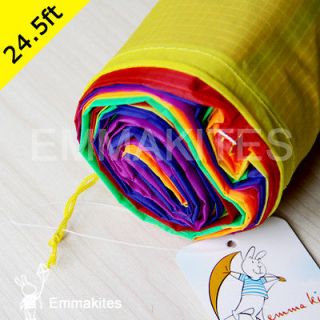  24.5 ft Super Rainbow Kite Tube Tail / Nylon / Kite 