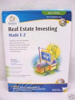 new socrates real estate investing made e z cd rom