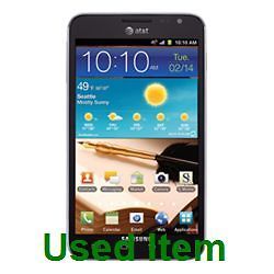 newly listed samsung galaxy note sgh i717 at t time