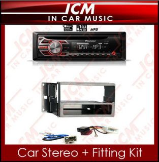 Pioneer MP3 CD AUX Red iPod Radio Player & Nissan Cube Car Stereo