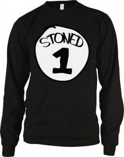 Stoned 1 Thermal ShirtLong SleevesThing 1 Dr. Suess Weed Pot 
