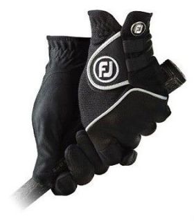 NEW FOOTJOY FJ Rain Grip CADET MEDIUM Golf Gloves   1 PAIR   BLACK