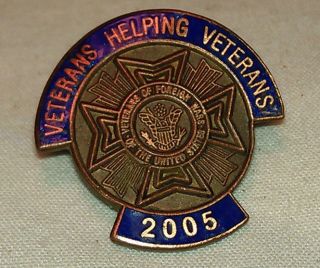 old vintage antique 2005 VFW Veterans of Foreign Wars lapel pin