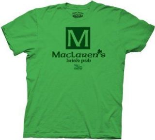 How I Met Your Mother Maclarens Irish Pub Licensed T Shirt Mens Small