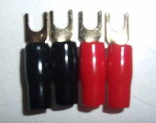 gauge gold plated spade fork connector terminals time