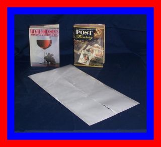   24 Brodart ARCHIVAL Fold on Book Jacket Covers   super clear mylar
