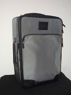 coach gray carry on suitcase w wheels luggage 77226 f77226
