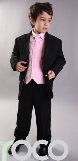 boys 5pc waistcoat wedding pageboy prom outfits suit more options