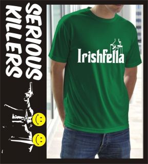 Irishfella mens T shirt gift idea F21 Mafia style Irish Ireland