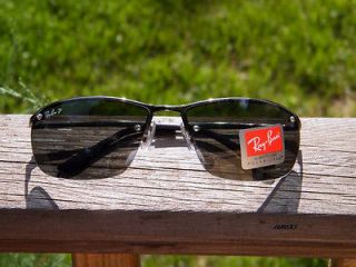 RAY BAN UV400 Protection Black Colophony Lens Polarized Sunglasses
