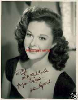 hand signed susan hayward autograph reprint from united kingdom time