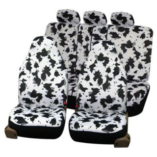 cow print seat covers rear split front airbag ready time