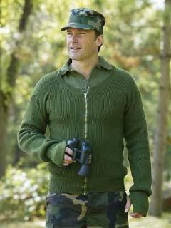 swedish wool commando sweater new cardigan mens small