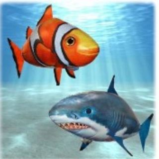 air swimmers combo flying 3 shark 3 clownfish time