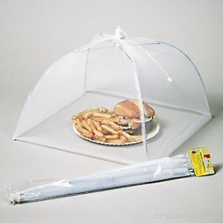 Lot Of 6 Food Umbrella Covers Picnic BBQ Party Tent White 17 NEW