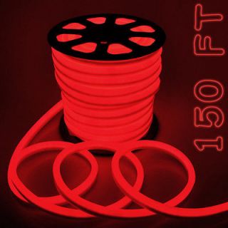 150 Red Flex Neon Rope Light Sign Led Tube Christmas Outdoor 