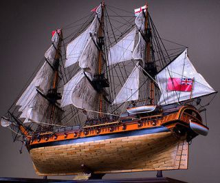 HMS SURPRISE 53 wood model ship sailing British historic boat
