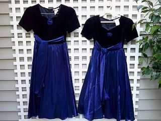 Rampage Clothing Co. Black & Shimmery Navy Tea Length Holiday Dresses 