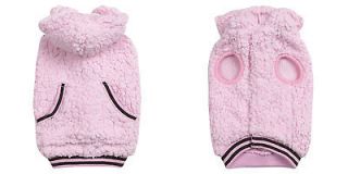 XX SMALL teacup yorkie poodle PINK HOODED DOG COAT sweater clothes 