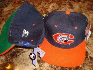 chicago bears starter hat cap vintage fitted sz 7 time