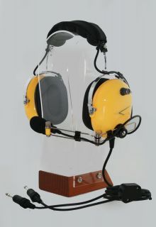 new c40y cobra pilot aviation headset yellow 