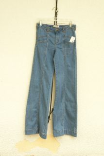 nwt free people retro great detail denim jeans size 28