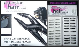 HAIR EXTENSIONS HEAT CONNECTOR IRON KIT TOOLS PRE BONDED FREE FALSE 