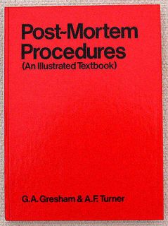 POST MORTEM PROCEDURES Illustrated Book for Morticians Gory Death 