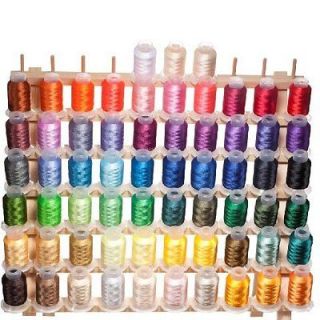 63 spool polyester embroidery machine thread free ship time left