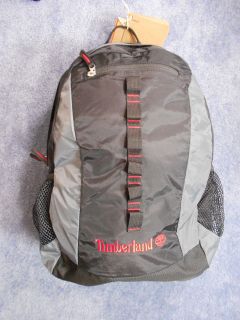 timberland 30l large black grey red backpack # j0690 001