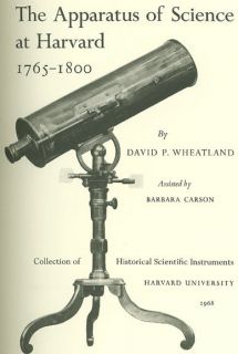 apparatus of science at harvard 1765 1800 
