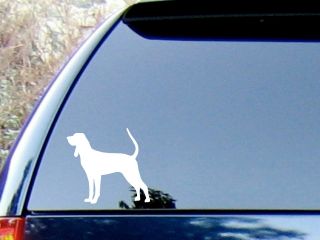 Black and Tan Coonhound Vinyl Decal Sticker/Color HI QUALITY