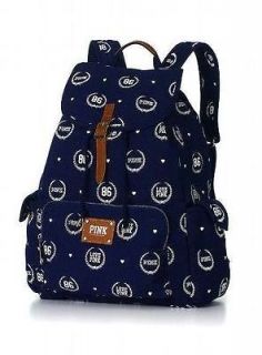 Victorias Secret PINK backpack, navy with crests, sold out all over